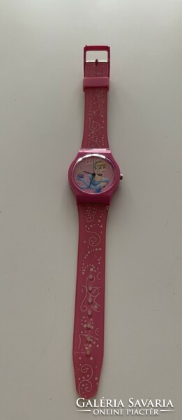 Original disney princesses princess cinderella with stainless case children's watch wristwatch