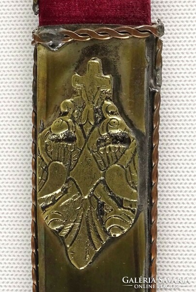 1P727 decorative copper veined stone-inlaid Indian sword in a decorative sword case 58 cm