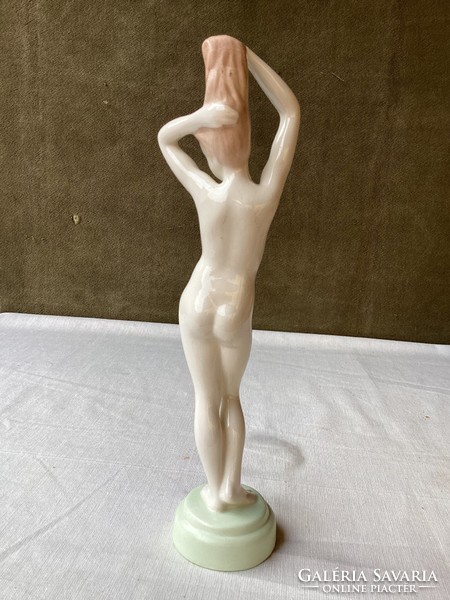 Hand-painted Aquincum porcelain nude 26 cm.