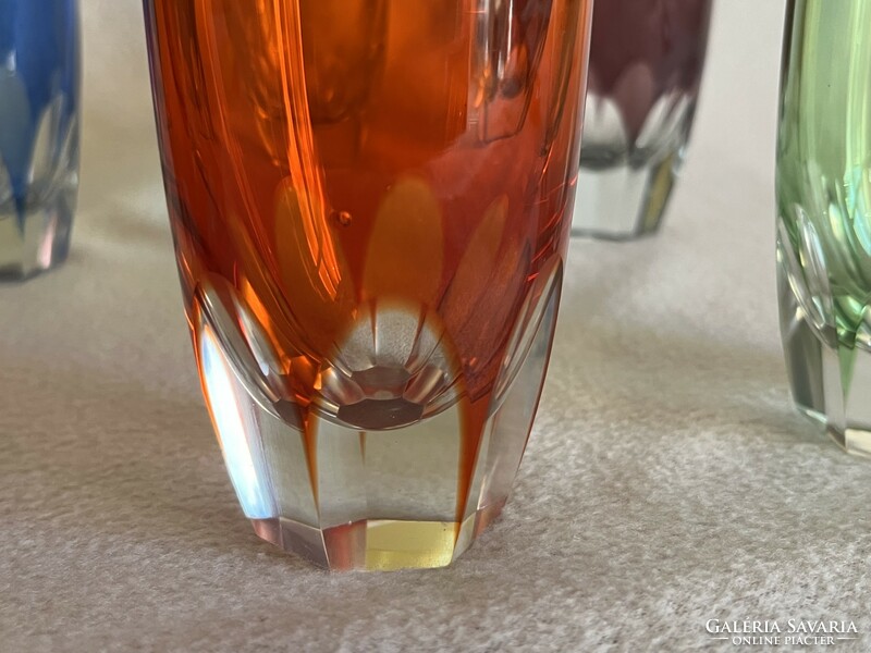 Set of 6 colored liqueur glasses (u0017)