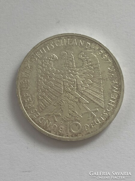 10 Mark nszk jubilee heine ag silver 10 dm German Germany 1997d