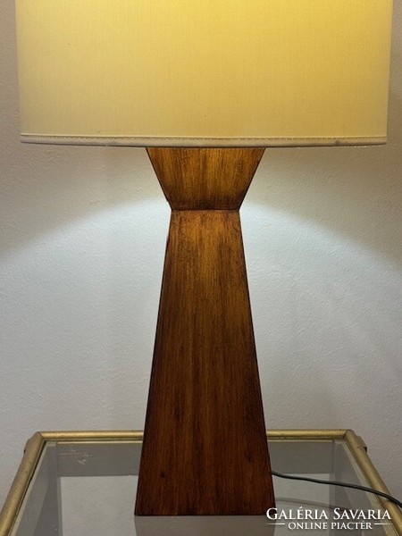 Impressive large sandalwood lamp