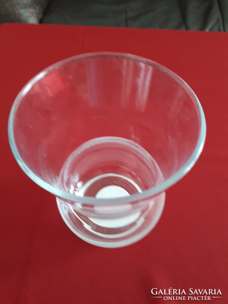 Bő szájú üveg váza / dekorációs üveg