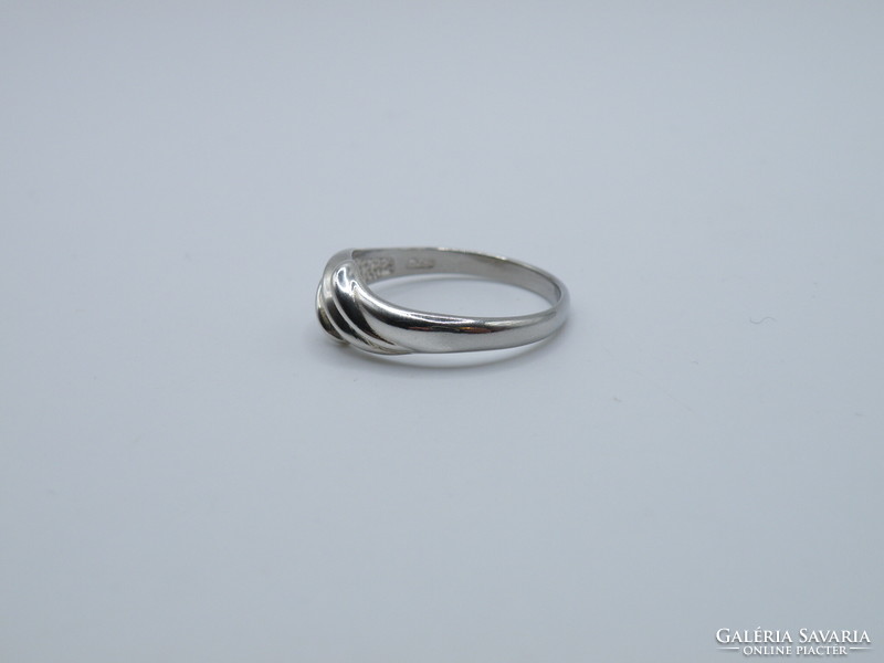 UK0193 fonott mintájú ezüst 925 gyűrű méret 61 1/2