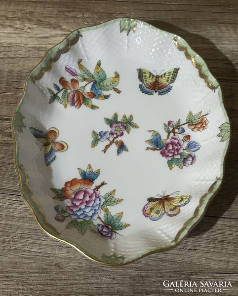 Herendi Viktória mintás porcelán tál