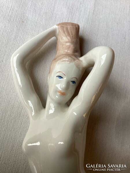 Hand-painted Aquincum porcelain nude 26 cm.