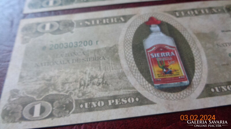 Sierra Tequila 2 db  , reklám pénz