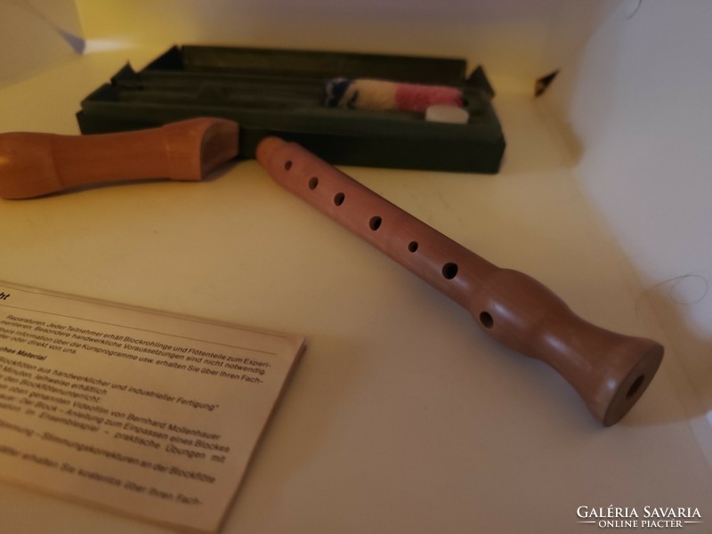 Old German mollenhauer soprano wooden flute.