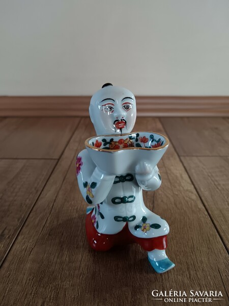 Antik Herendi porcelán kínai figura