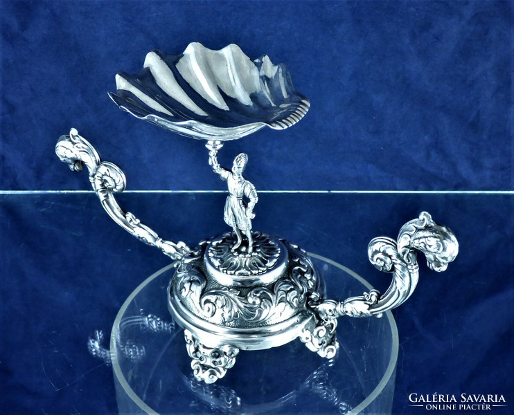 Special, antique silver spice holder, Spain, ca. 1830!!!