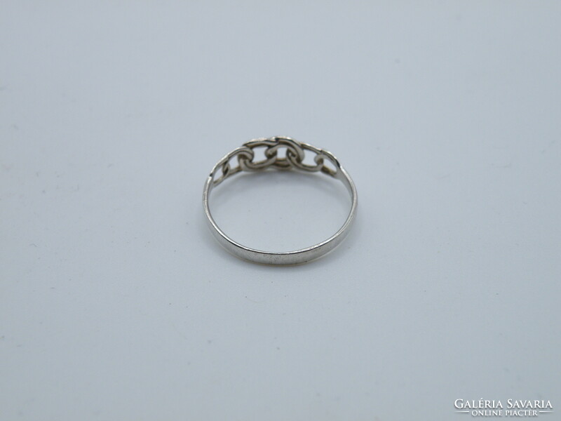 Uk0179 twisted pattern silver 925 ring size 59 1/2
