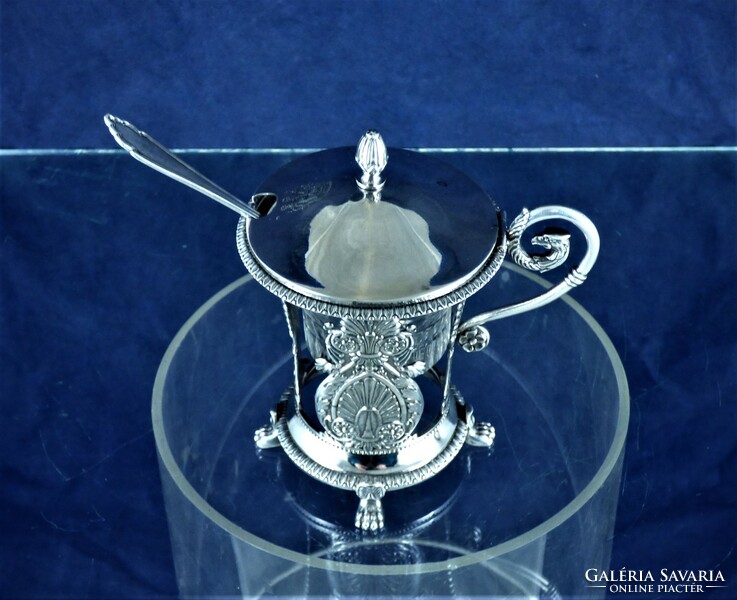 Amazing antique silver caviar holder, Paris, CA. 1820 !!!