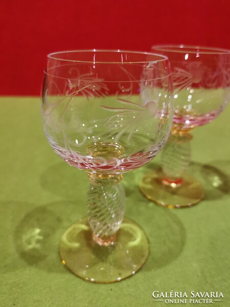 Pieroth Römer glass glass in amber