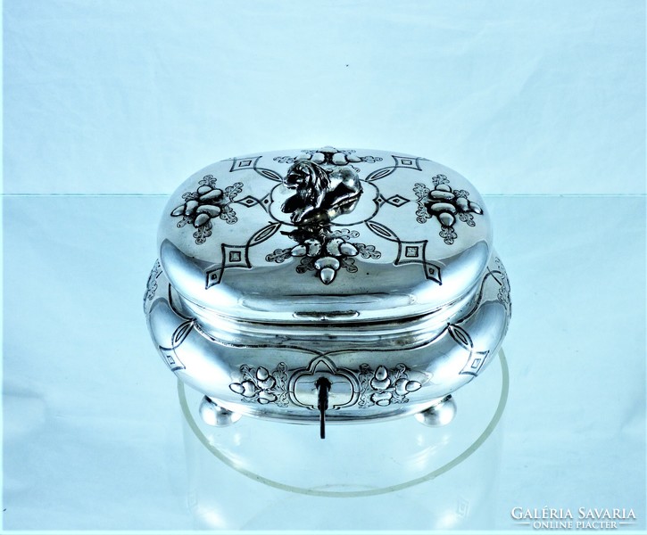 Beautiful, antique silver box, hanau, ca. 1850!!!