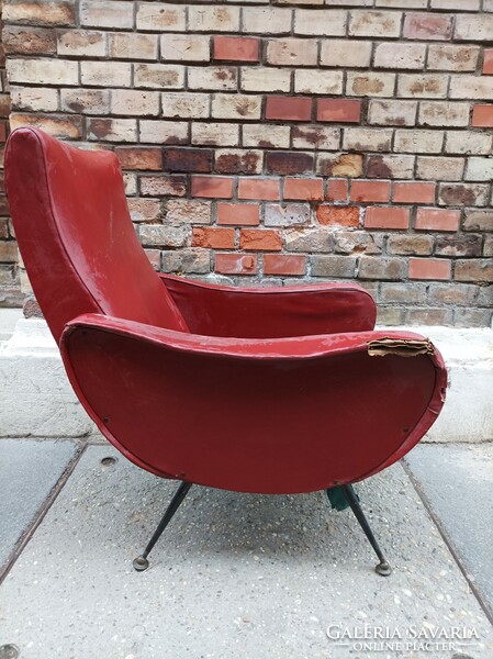 Mid century Italian armchair, lady chair by marco zanuso