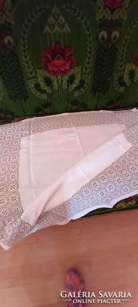 Woven old tablecloth