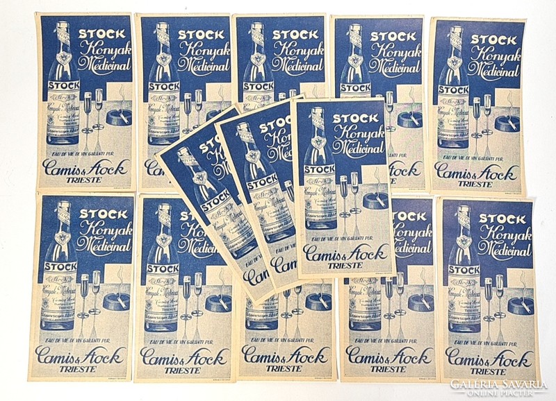 Stock medical cognac - antique counting slip / counting slips /50/