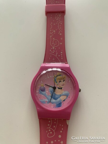 Original disney princesses princess cinderella with stainless case children's watch wristwatch