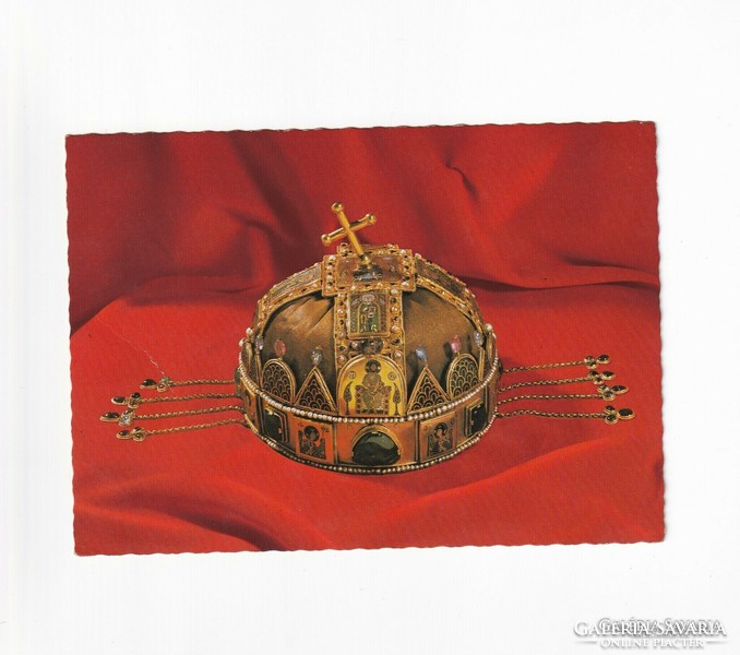 Magyar szent korona képeslap postatiszta