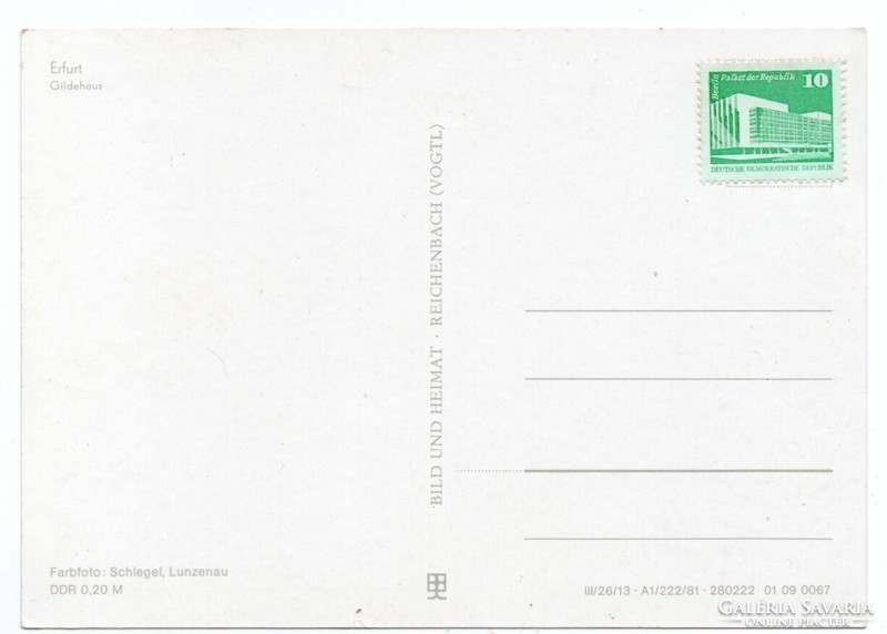 Képes Levelező Lap Bélyeggel  Posta-tiszta