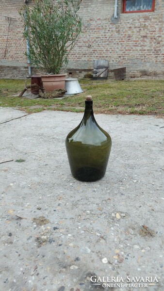 Üveg ballon zöld demizson üveg palack 43 cm