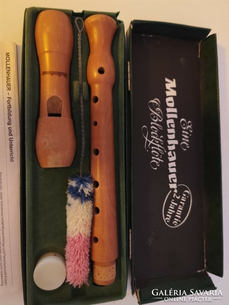 Old German mollenhauer soprano wooden flute.