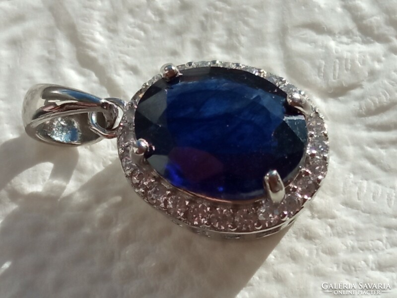 Sapphire 925 silver pendant