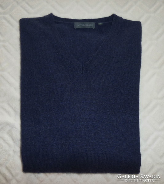 Royal class brand men's sweater made of cashmere-silk material