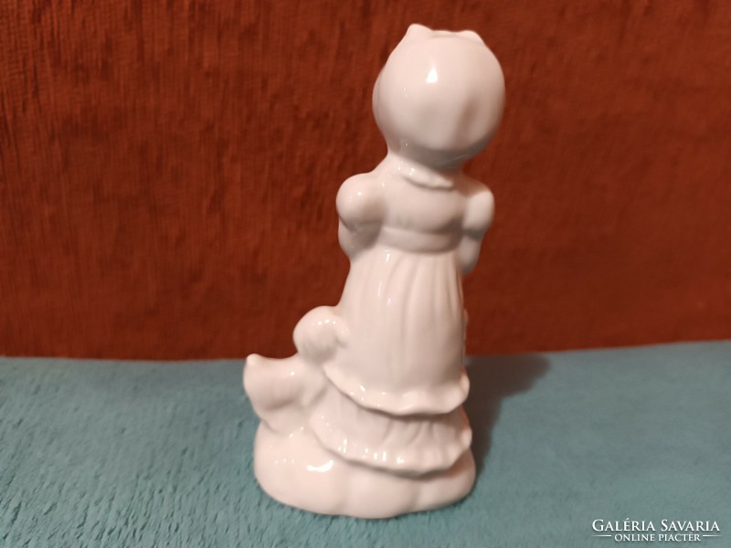 Woolbro - porcelain nipp/figure - little girl with dog - rare