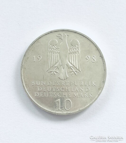 10 Brand nszk jubilee silver 10 dm German Germany 1998a