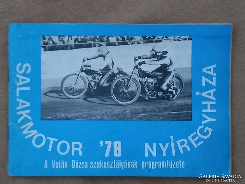 1978-as Salakmotor Nyíregyháza programfüzet !