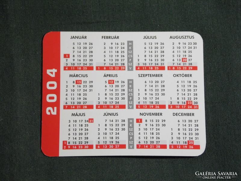Card calendar, smaller size, pipe stick, climbing, boulder-k2 climbing walls, 2004, (6)