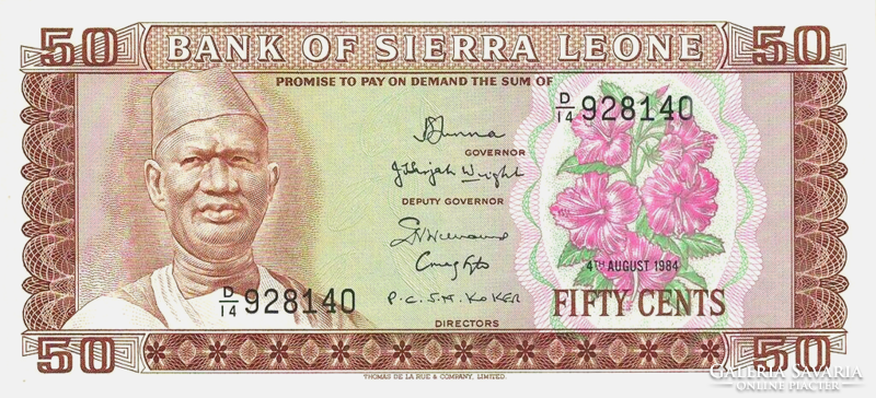 Sierra Leone 50 cents 1984 oz