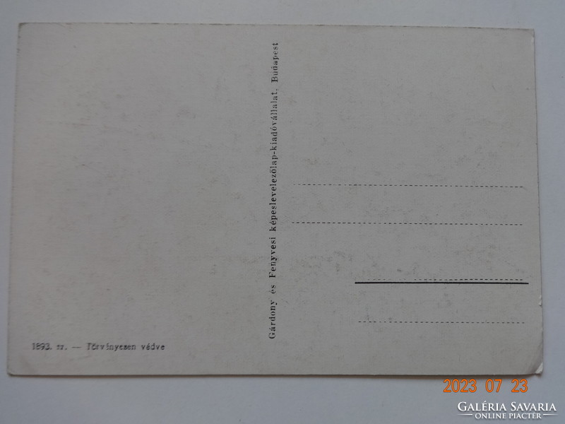 Régi postatiszta képeslap: Cegléd, Hősök emlékszobra, ref. nagytemplom, Evang. templom a Kossuth-szo
