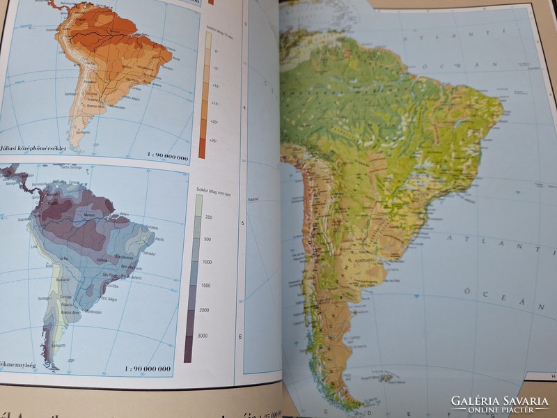 Our earth on maps, world atlas with country encyclopedia. 1990.- HUF