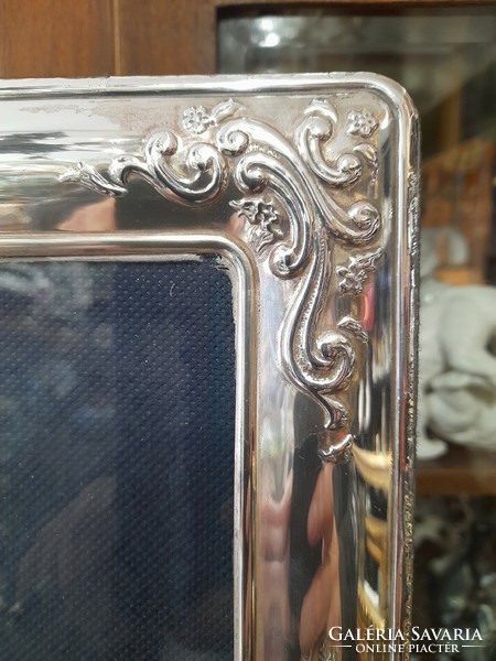 Old large silver 925 table picture frame, photo frame. 25.5 Cm.