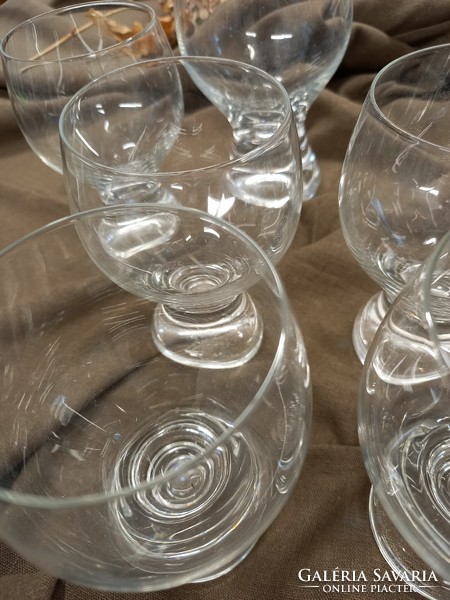 Czech glass wine glass 5+1 in one