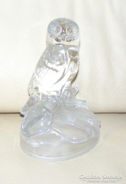 Glass owl figure