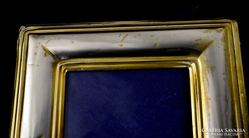 Thick-gram gilded silver photo frame!