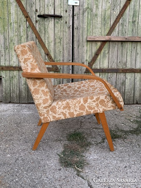 Cool design fabric armchair vintage-lounge-chair-by-interier-praha-czechoslovakia-1960s