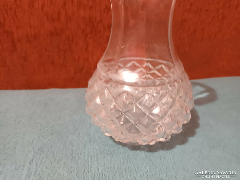 Rerto's beautiful glass vase with a wide convex bottom - with video