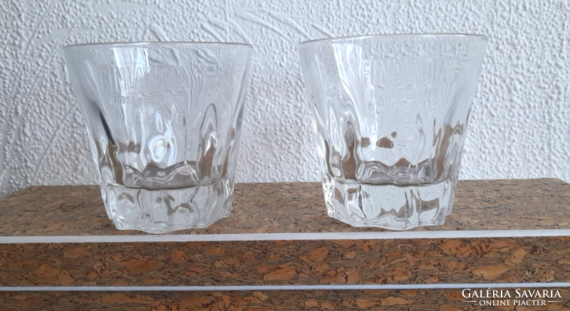 Finlandia rock tumbler vodka glass 2 pcs