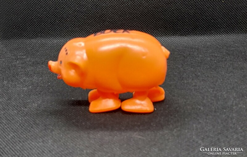 Retro traffic walking pig