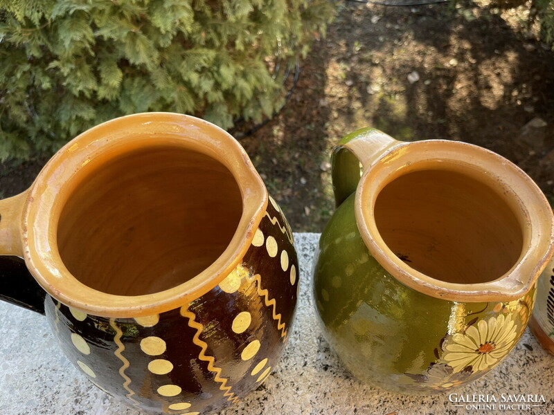 5 Pcs. Beautiful old folk pottery