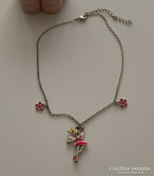 Avon ballerina flower choker necklace