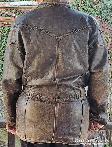 Retro leather jacket