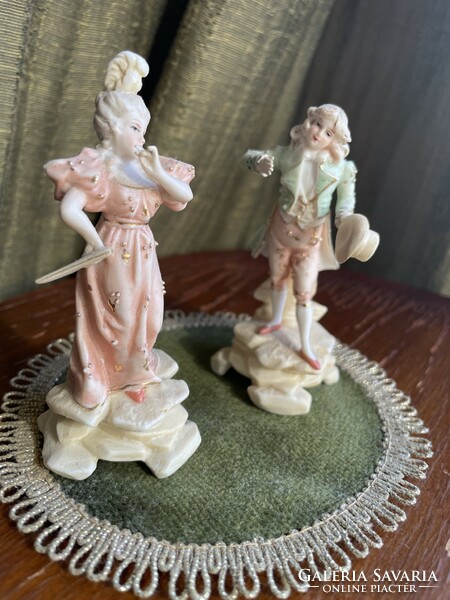 Antique double flawless porcelain baroque