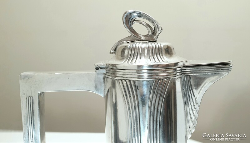 Jugednstil, art nouveau silver carafe, jug, spout