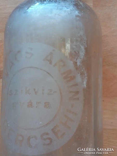 Antik szódásüveg Kovács Ármin Egercsehi 1930- as évek
