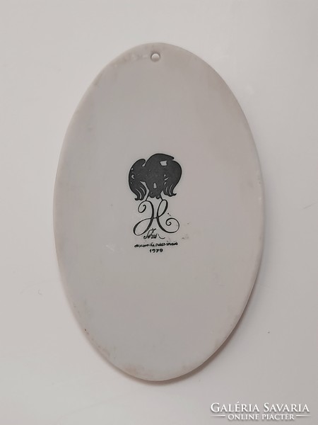 Hollóházi Saxon endre porcelain pendant